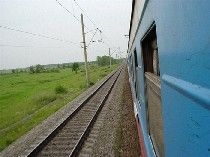 View of the Eastern Siberia from the carriage window