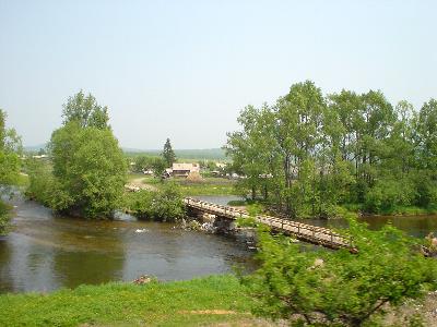 A small settlement along the railway