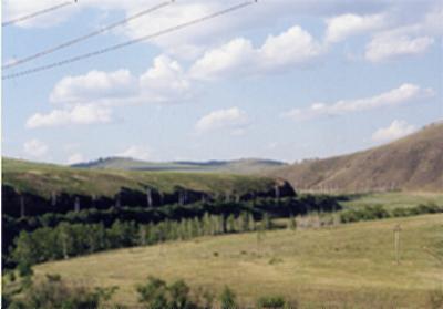 View of the Eastern Siberia from the carriage window 2