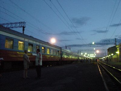 No.1 Russia having a brief stop at Karymskaya Station