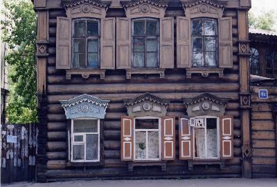 A wooden house in Irkutsk