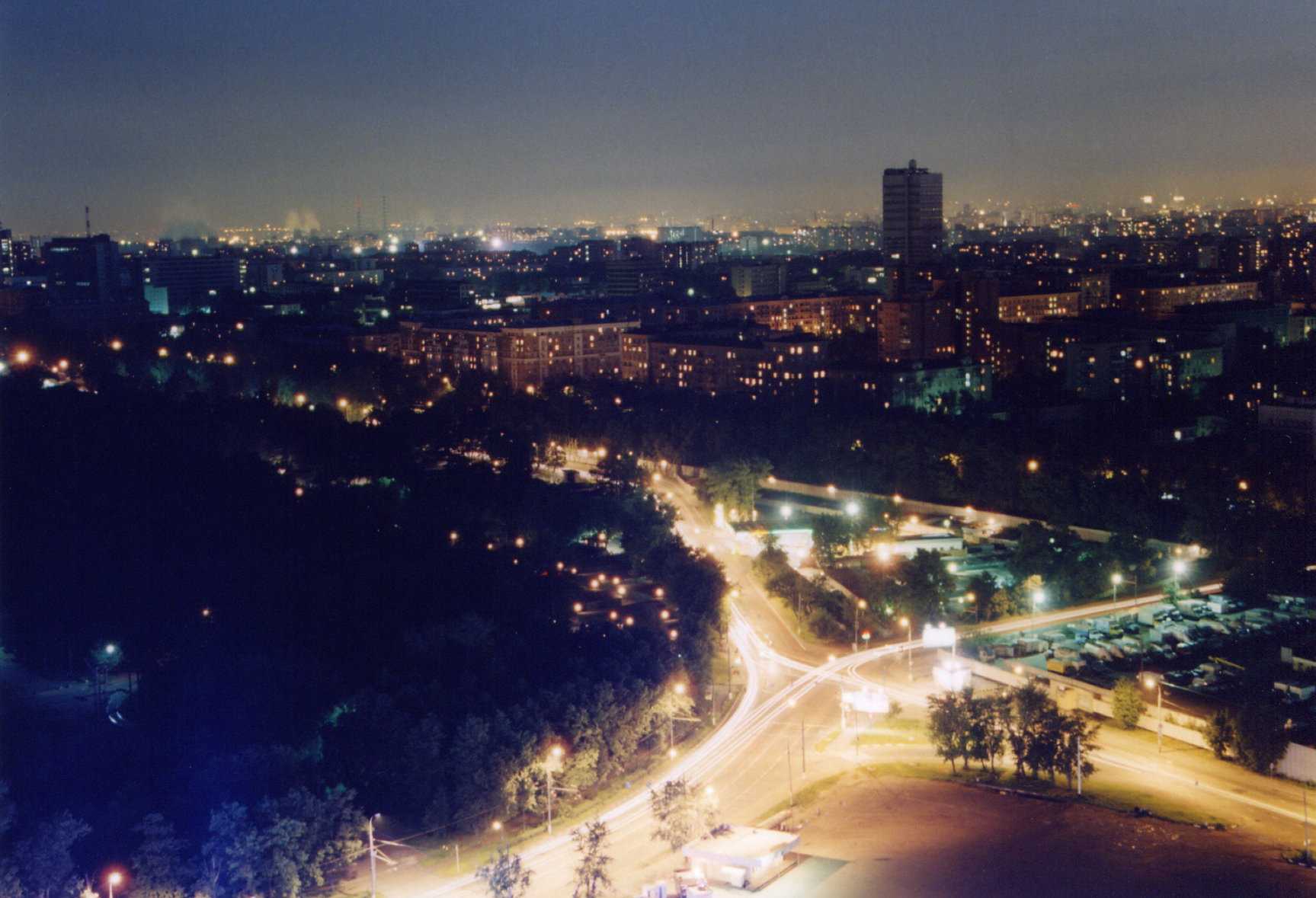 A night view of the Capital, Moscow