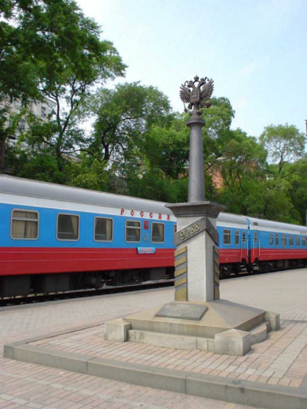 No.1 Train Russia and 9288km kilopost