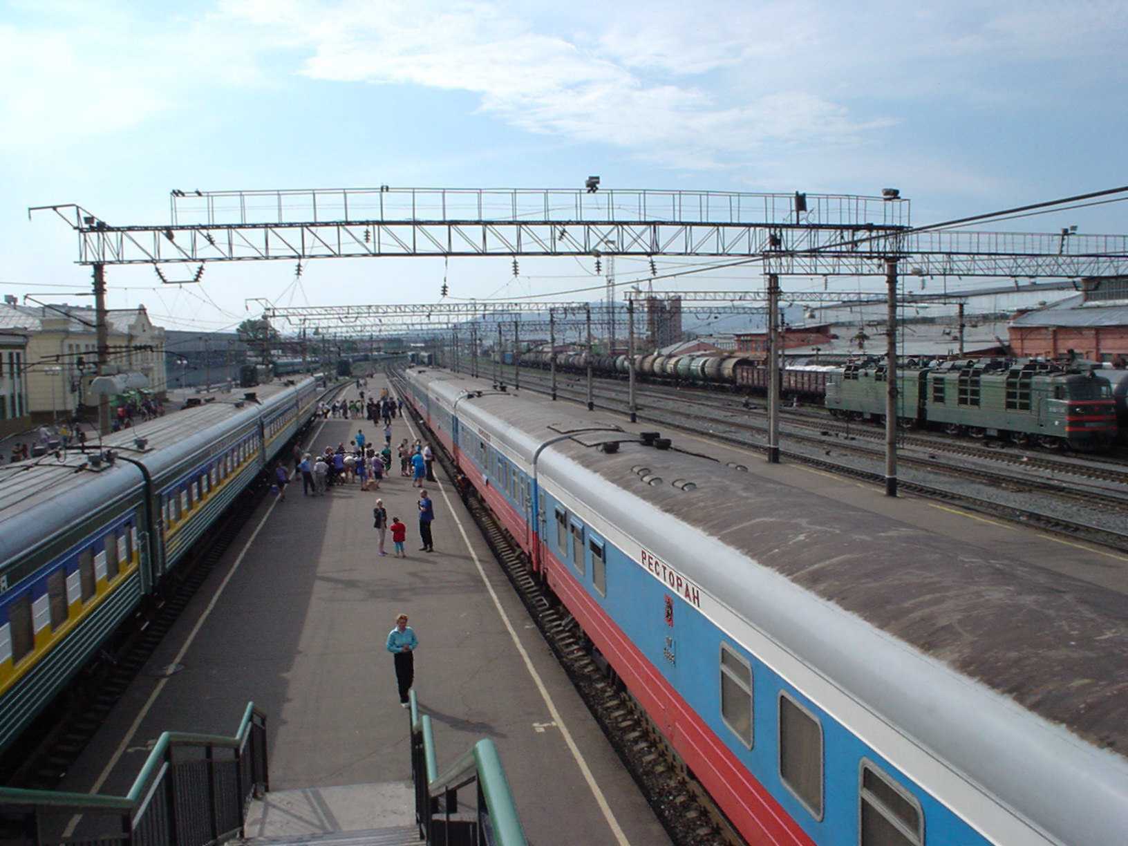 Russia arrived at Ulan Ude Station