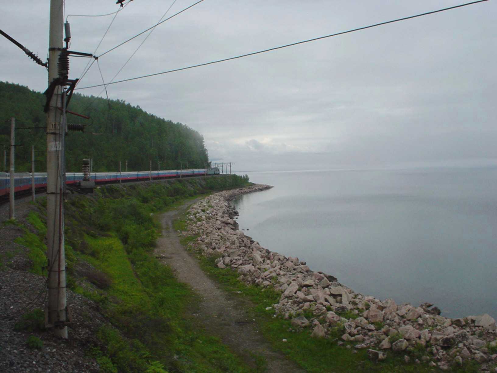 Going along the shore of Lake Baikal