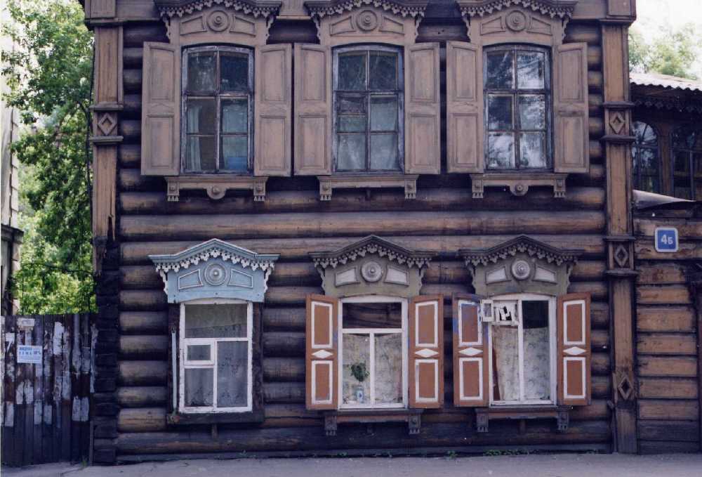 An wooden house in Irkutsk